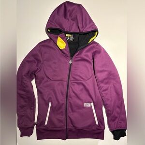 Volcom Nimbus TDS Snowboard Jacket - Purple & Yellow Size Medium